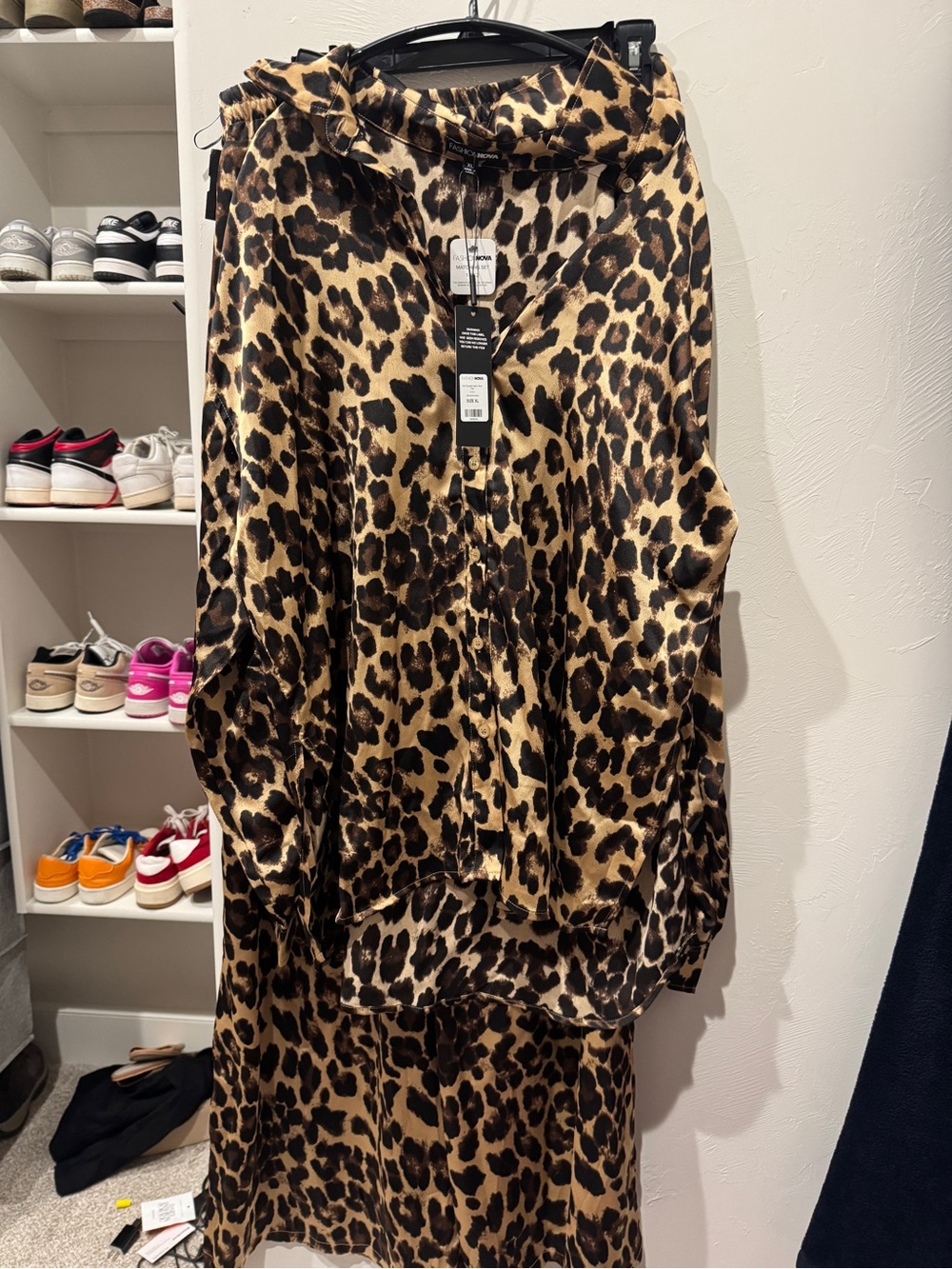 Fashion Nova Womens Leopard Print Dress - Brown & Black